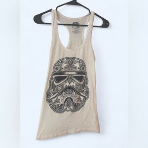 Star Wars Stormtrooper Graphic Racerback Tank Top Size Small